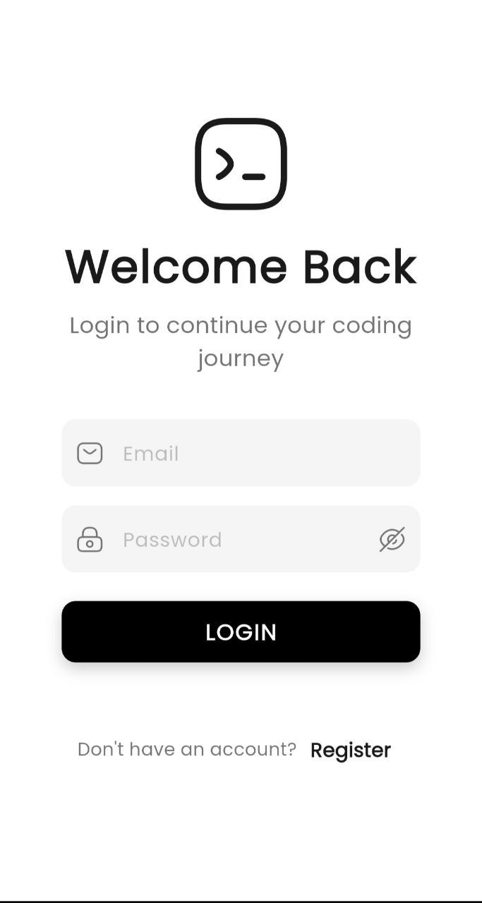 CodeMaster login screen